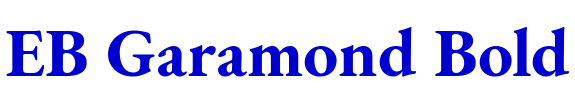 EB Garamond Bold шрифт